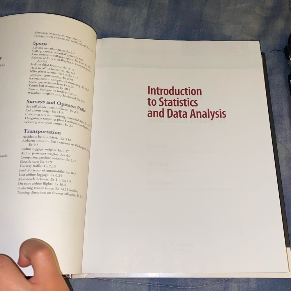Intro Statistics/Data analysis 5th edition Book - Picture 4 of 5
